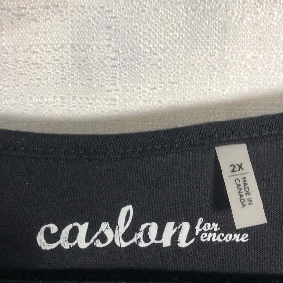 CASLON black sequin short sleeve top, 2XL, in good condition - Picture 2 of 5
